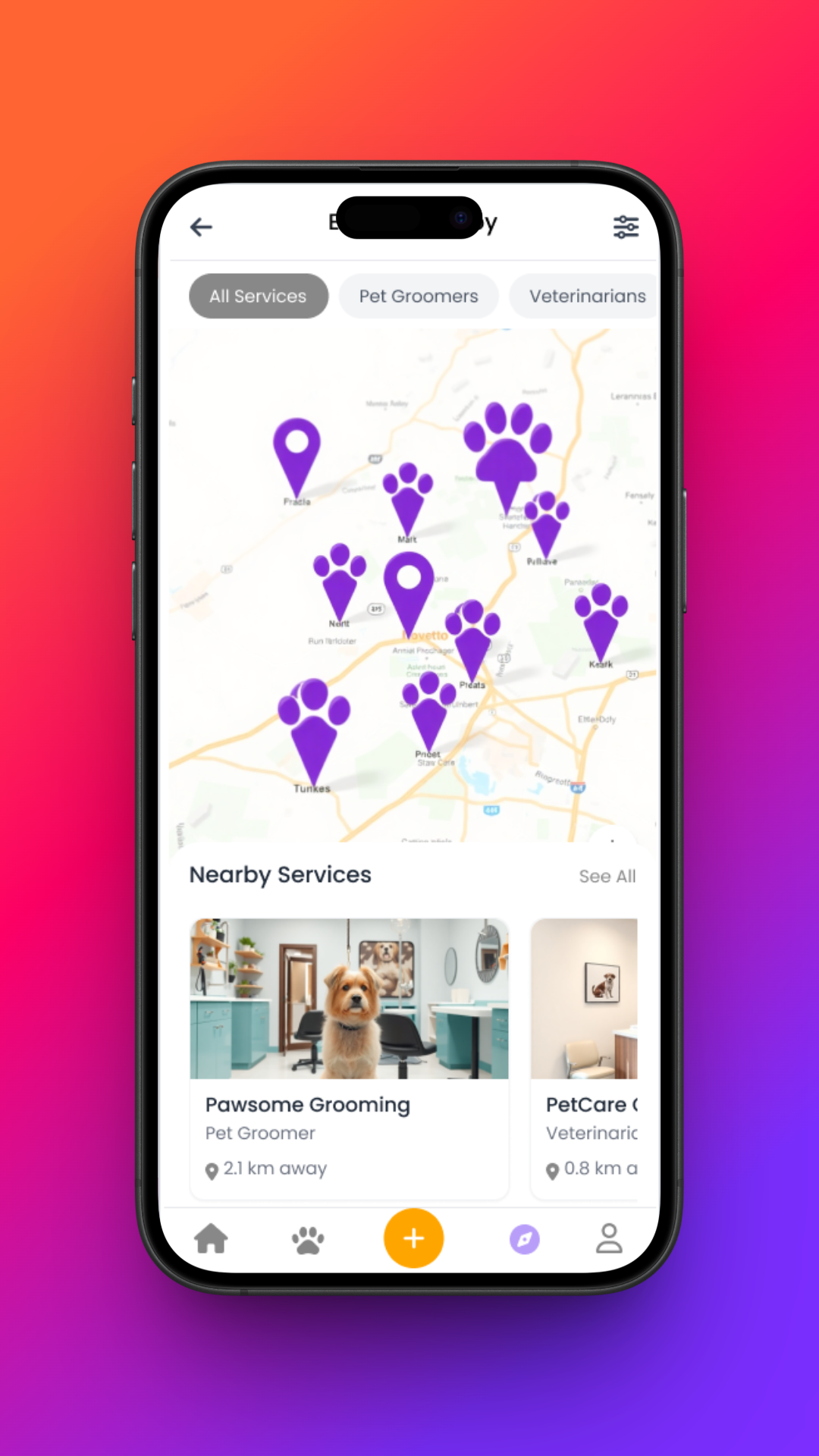 Petzso booking interface